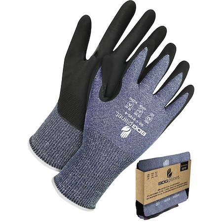 Bdg Cut-Resistant Coated Gloves, Cut Level A2 , Nitrile , Textured , L (9) 1 PR 99-1-8120-9-V